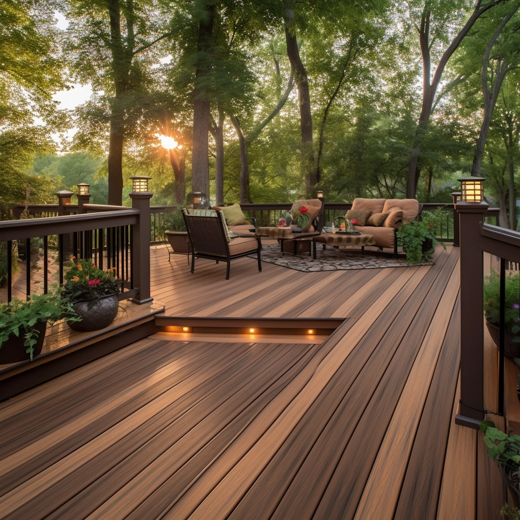 Deck built by Pickering Fence